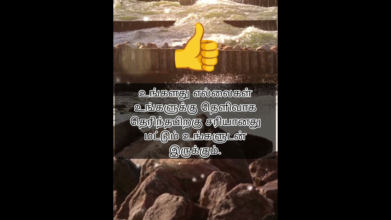 உங்கள் எல்லைகள் உங்களுக்கு தெரிய வேண்டும் | Tamil Motivational short video whatsapp status