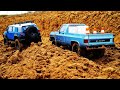 Битва бюджеток! Toyota fj против Пикапа Glacier 4x4 на бездорожье ... RC OFFroad