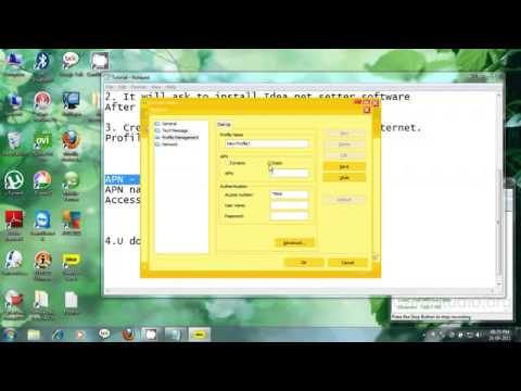 how to configure idea on-line setter in windows 7