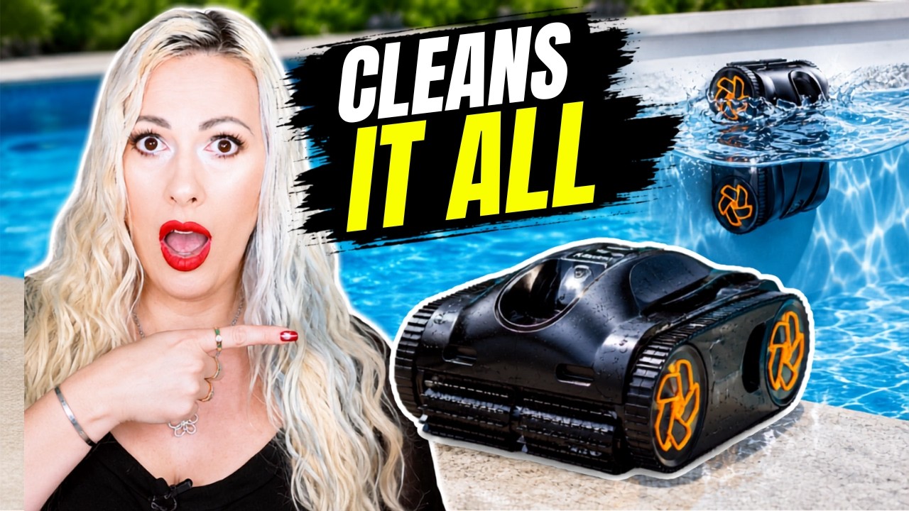 iGarden K Series Robotic Pool Cleaner Review! iGarden K70 Cordless Pool Vacuum Can do it all