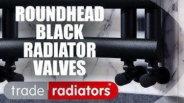 Roundhead Black Radiator Valves | Trade Radiators