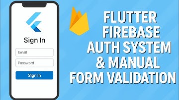 Flutter Firebase Authentication (Login, Signup, Forgot Password) with Manual Form Validation