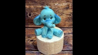 Слоник из мастики (короткая версия) Слоник из мастики (короткая версия)