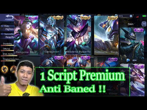 Tutorial 1 Script Premium (Emblem, All Skin Hero, Hack Map, Drone View, BP & DM) - Indonesia  @DeltaGamingID