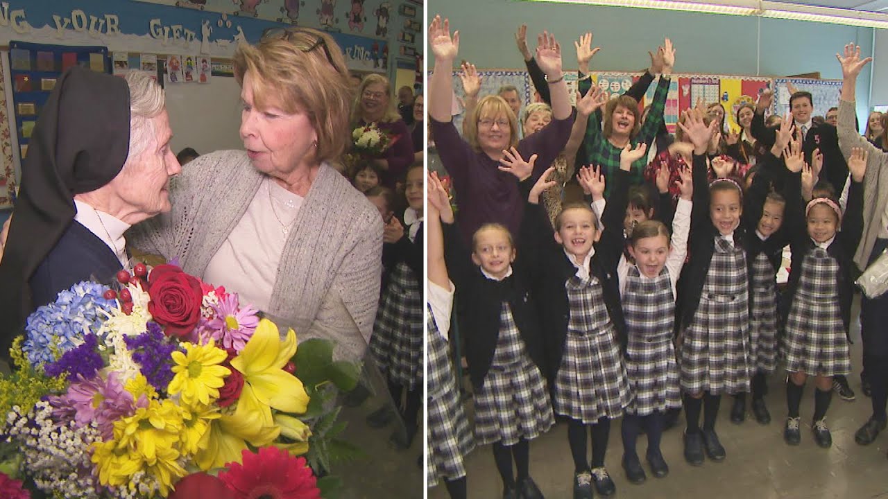 Nun Honored in Sweet Way for Teaching 1st Grade for 50 Years