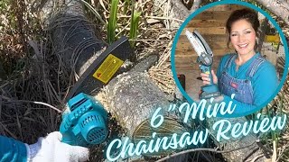 SeeSii 6' Mini Chainsaw Review Everything you Need to KNOW! Complete Overview of Parts and Operation