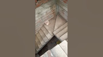 3 landing staircase!#construction #staircase #how #tostair#shorts