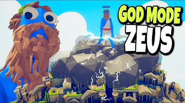 God Mode Zeus vs Every Faction - TABS MODS GAMEPLAY