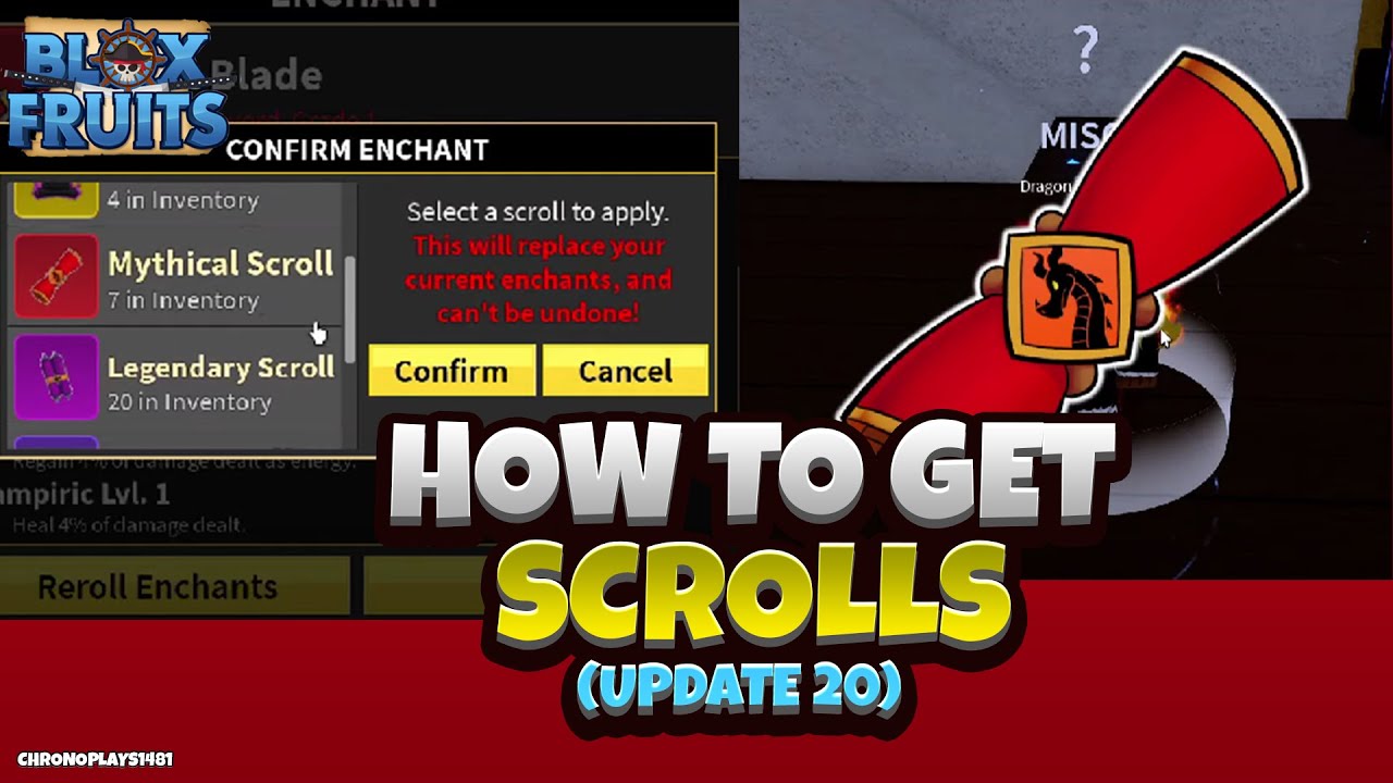 Scrolls in Blox Fruits  Types, Crafting, Applying [UPDATE 20] ⭐