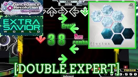 【DDR WORLD】 fluctus / Ashrount [DOUBLE EXPERT] 譜面確認 Play