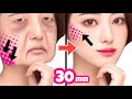30MINS🔥FACE LIFTING EXERCISE FOR BEGINNERS! Get Younger Glowing Skin, Anti-Aging, Prevent Jowls