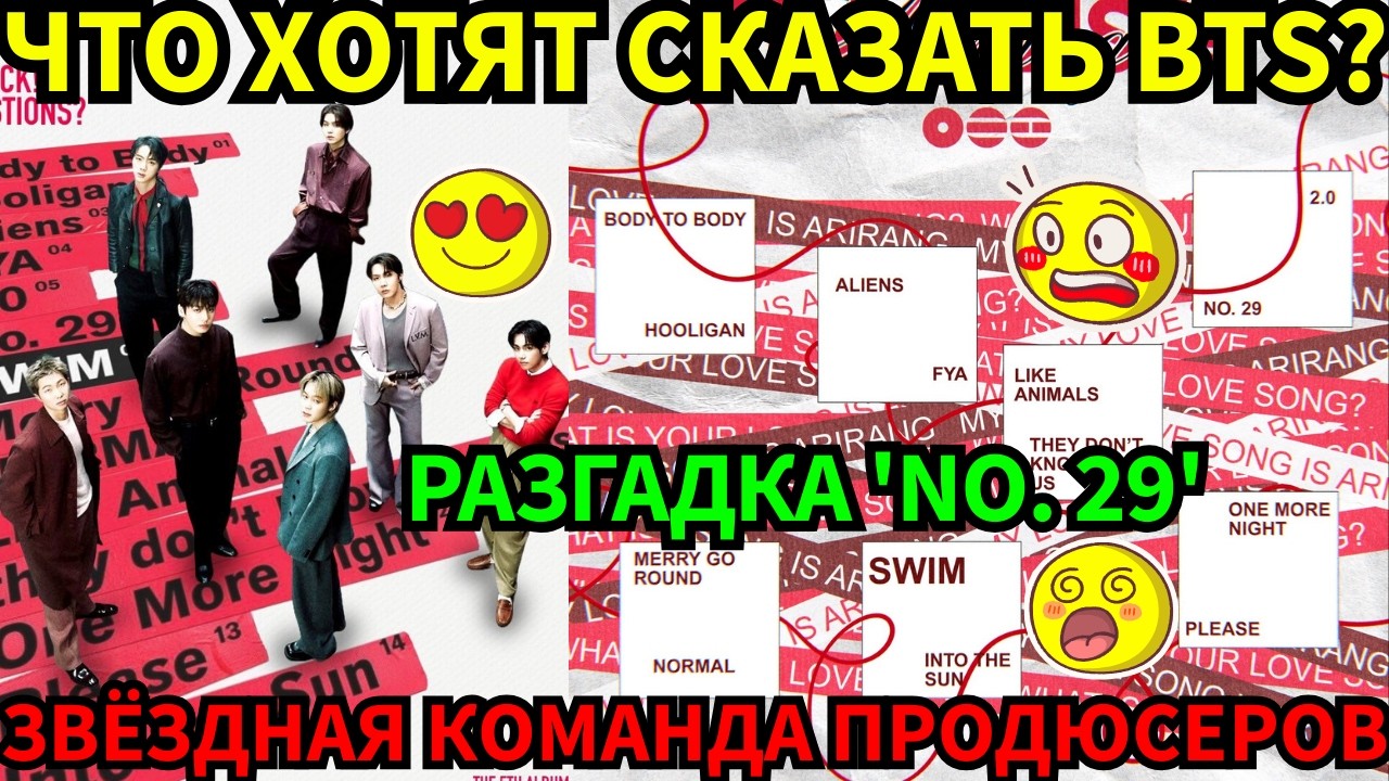 СРОЧНО🔴Расшифровка посланий 14 песен BTS в альбоме 'ARIRANG': Новый манифест группы о себе настоящих