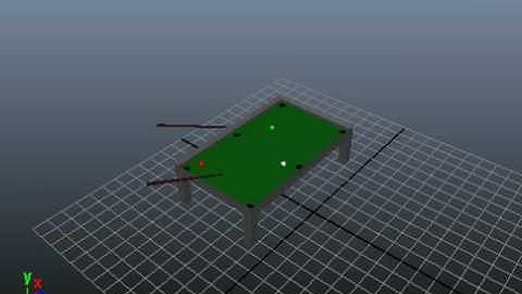 Maya: pool Table