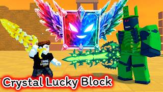 สู้บอสสุดโหดเพื่อ Crystal Lucky Block ที่หายาก Roblox Luc...