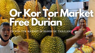 Free Durian at the Or Tor Kor Market | Bangkok,  Thailand Fruit Market Exploring screenshot 5