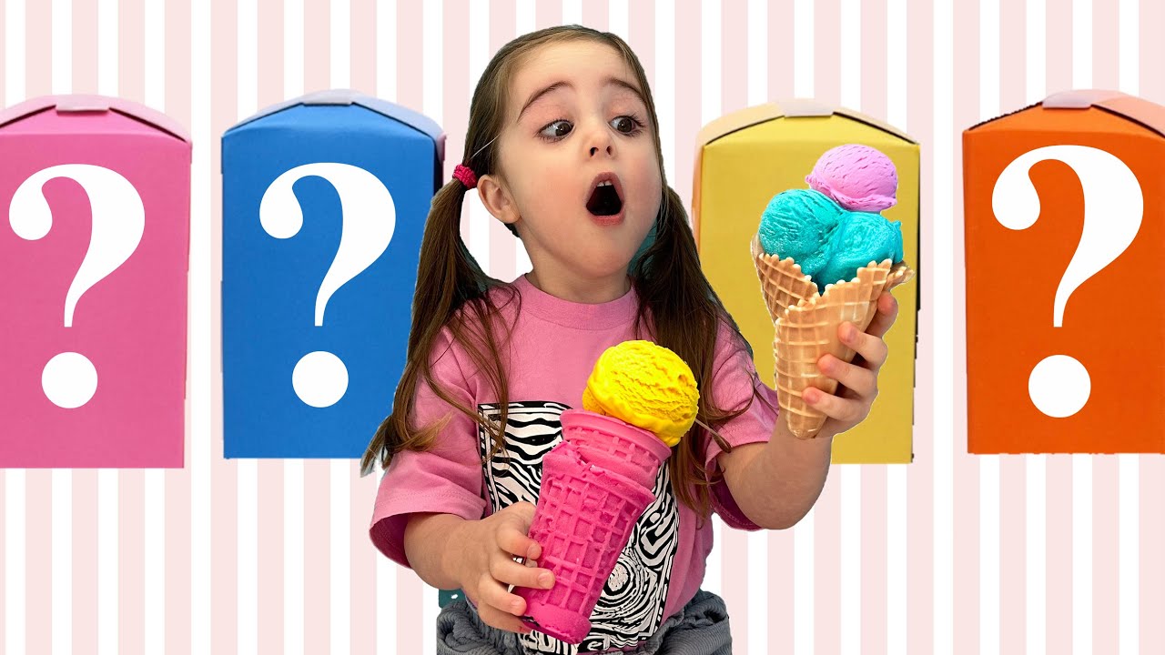 4 Boxes Challenge to get an Ice Cream | Kids funny Stories
