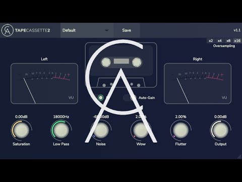 FREE DOWNLOAD Tape Cassette 2 v1.1 Plugin UPDATE - Video Demo [AU, VST3 & iOS] (Link in Description)