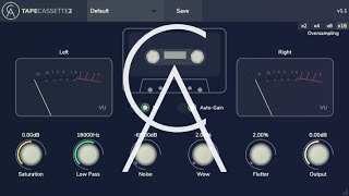 Tape Cassette 2 | v1.1 Update | Free Plugin | AU, VST3, AAX, AUv3