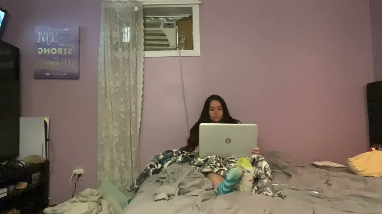 ASMR typing and fuzzy socks