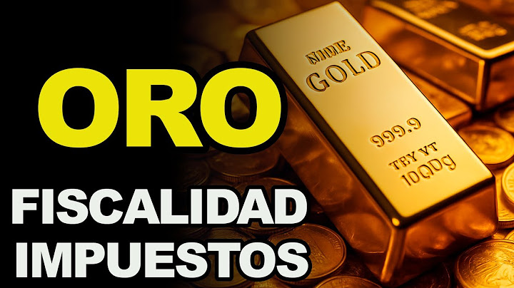 Selling Gold: Taxes and Fiscality