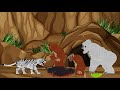 White tiger vs orang utan gorilla and albino gorilla  dc2 animation