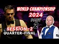 Ronnie osullivan vs stuart bingham qf  world championship snooker 2024  session 2  part 2