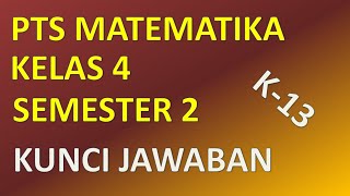 Soal latihan pts/ uts/ mid matematika kelas 4 sd/ mi semester 2/ genap
kurikulum 2013 revisi 2018 lengkap dengan kunci jawabannya th. ajaran
2020 - 2021.link...