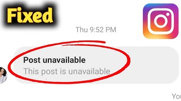 Instagram this post is unavailable problem solved