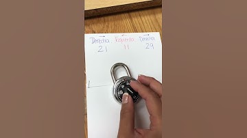 Como abrir un candado de combinación
