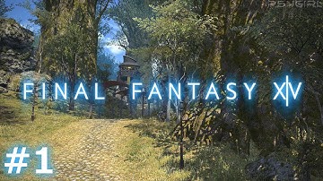 [P1][Drg] Final Fantasy 14: ARR Playthrough!  Intro & Character Creation! (PS4)