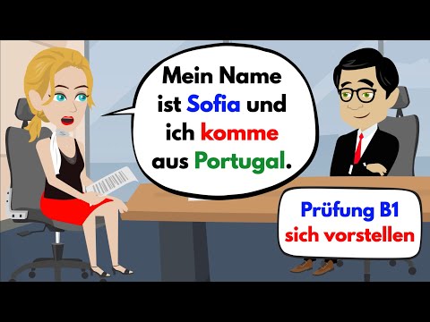 Deutsch lernen | Prüfung B1 Sich vorstellen 2023 ( Telc & DTZ & ÖSD )