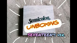 Unboxing Seventeen Special Album Semicolon Seventeen Ver