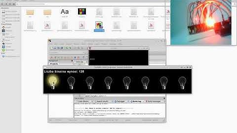 zapalanie i gaszenie diody LED C++ arduino  serial port SFML Linux