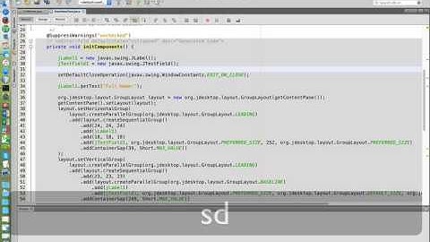 Java Video - GUI Creation