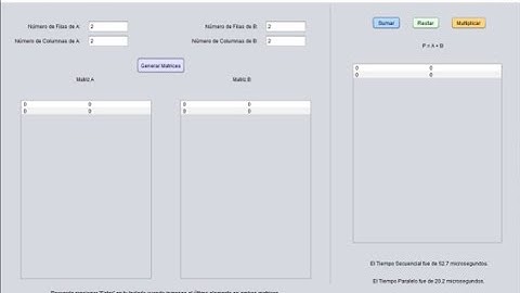 Presentación Proyecto Operaciones con Matrices | Programación Paralela