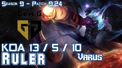 Gen Ruler VARUS vs MISS FORTUNE ADC - Patch 9.24 KR Ranked