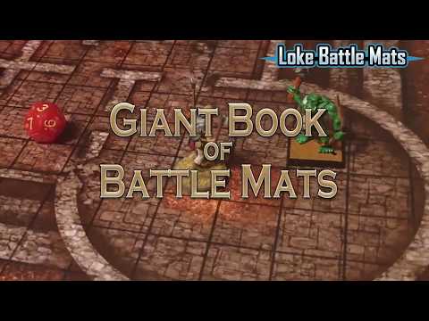 Loke Giant Book of Cyberpunk Battle Mats , Red