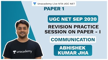 Revision Practice Session on Paper - I | Communication| Abhishek Kumar Jha | Unacademy Live