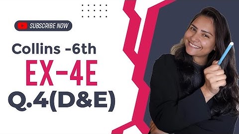 Chapter 4 Collins perfect maths Class 6th|Ex-4E Q 4 D&E Full solution| Collins Perfect Maths.