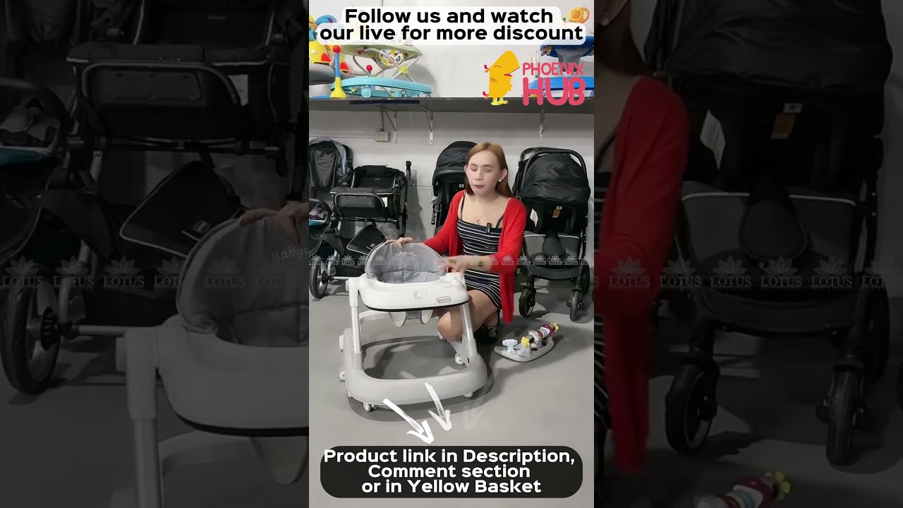 Phoenix Hub 805 2in1 Anti O Leg Push Walker High-Quality Musical Walker For Baby With Music