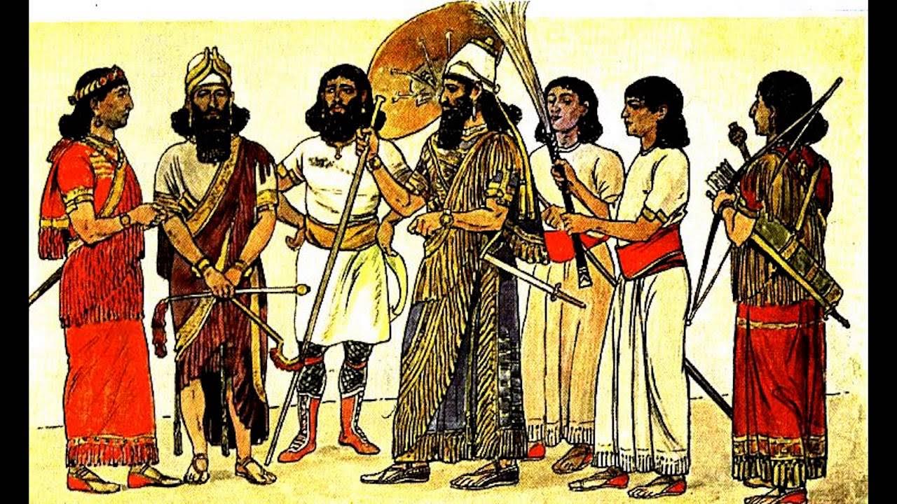 древний костюм ассиро вавилонии. люди междуречья. костюм древней месопотамии вавилон. древние шумеры цивилизация. месопотамии, в древнем шумере.