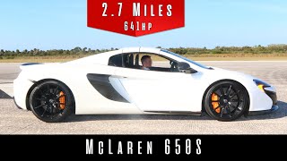 The mclaren 650s spider was produced with a theoretical top speed of
204 mph. changed 25% previous model (mclaren mp4-12c spider) when
creatin...
