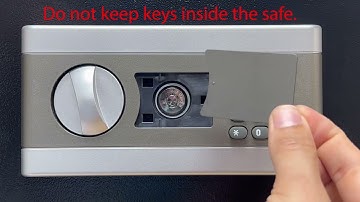 Rubik Safe Box, How to Open, Set & Change Pin Code Password and Unlock Using Keys