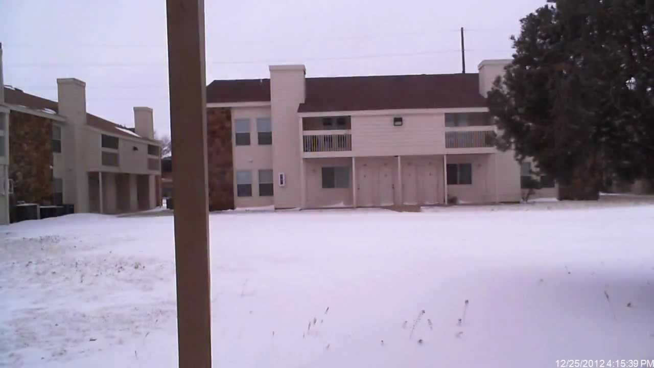 Altus Oklahoma Christmas Day Snow 2012 YouTube
