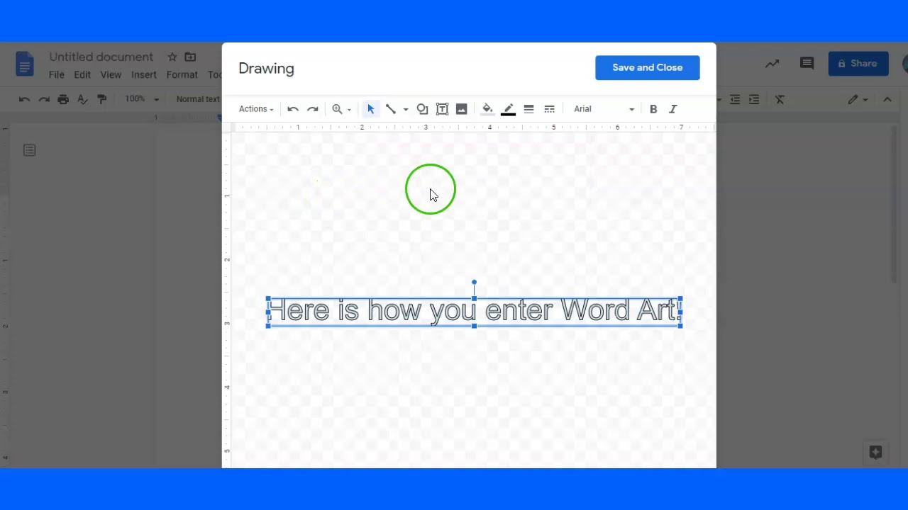 Word Art in Google Docs YouTube
