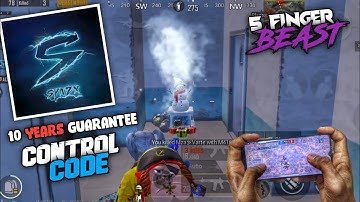 Synzx Control Code and Sensitivity, 2021 | 5 Finger Claw, BGMI | Its BugG