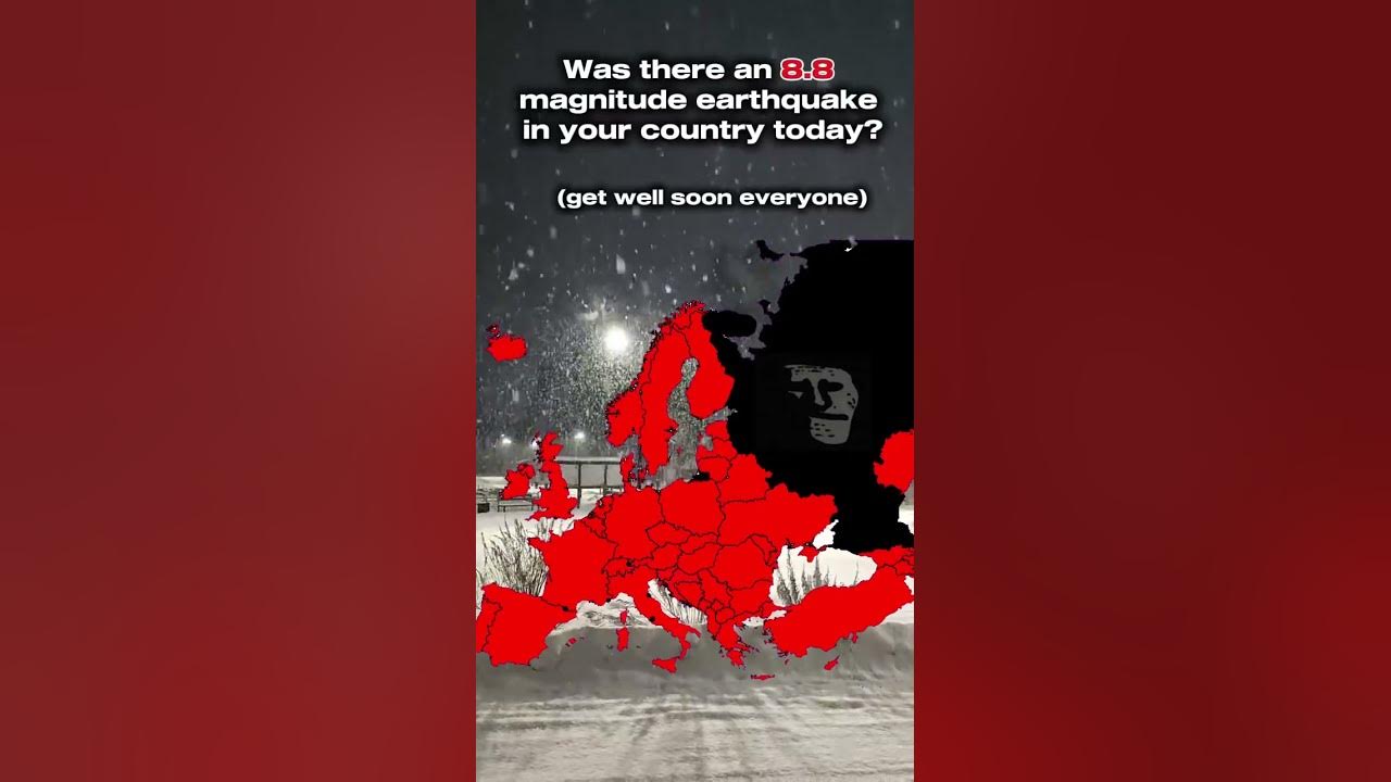 Earthquake map eu