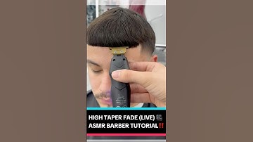 High Taper Fade (LIVE) Barber Tutorial 💈✨ Step By Step 📚 ASMR Sounds 🎶 @HowToFade