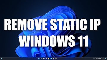 How To Remove or Delete Static ip Address in Windows 11
