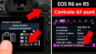 EOS R6 en R5 | Betere controle over verplaatsing AF-punt (Dutch)